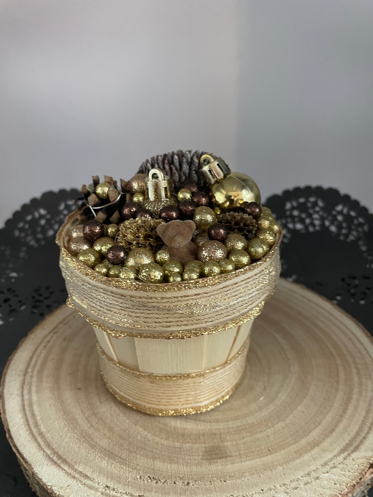 Petit pot lumineux centre de table
