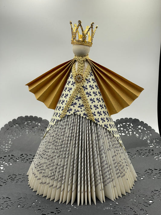 Roi médiéval pliage livre