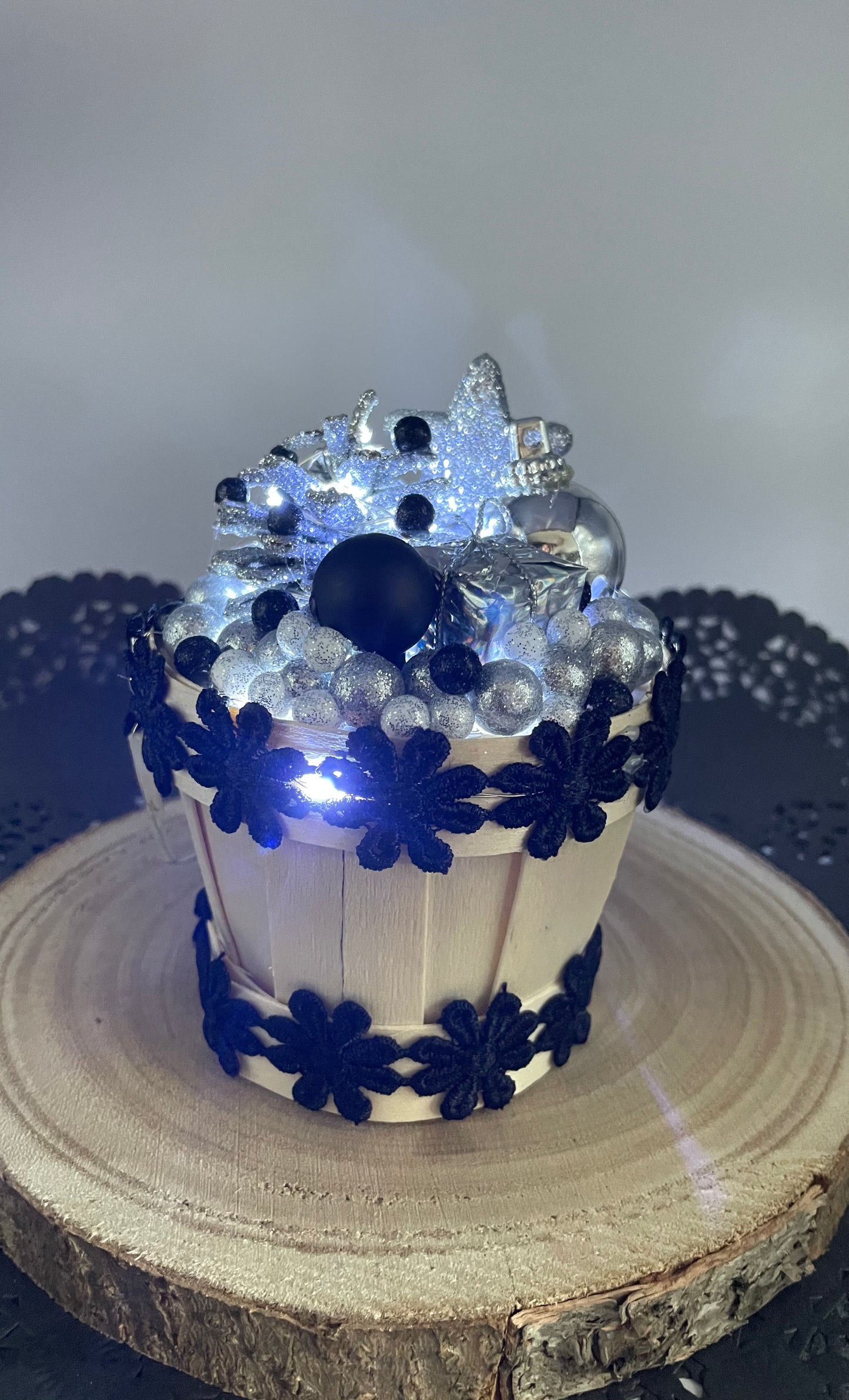 Petit pot centre de table lumineux