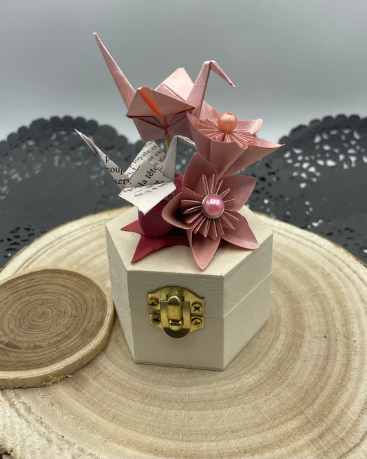 Petite boîte à bijoux rose